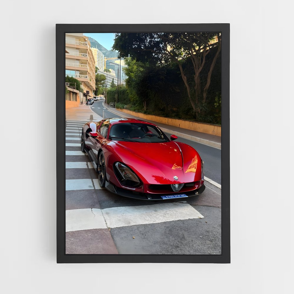 Poster Stradale Automobile – affiche Alfa Romeo (vue 2)
